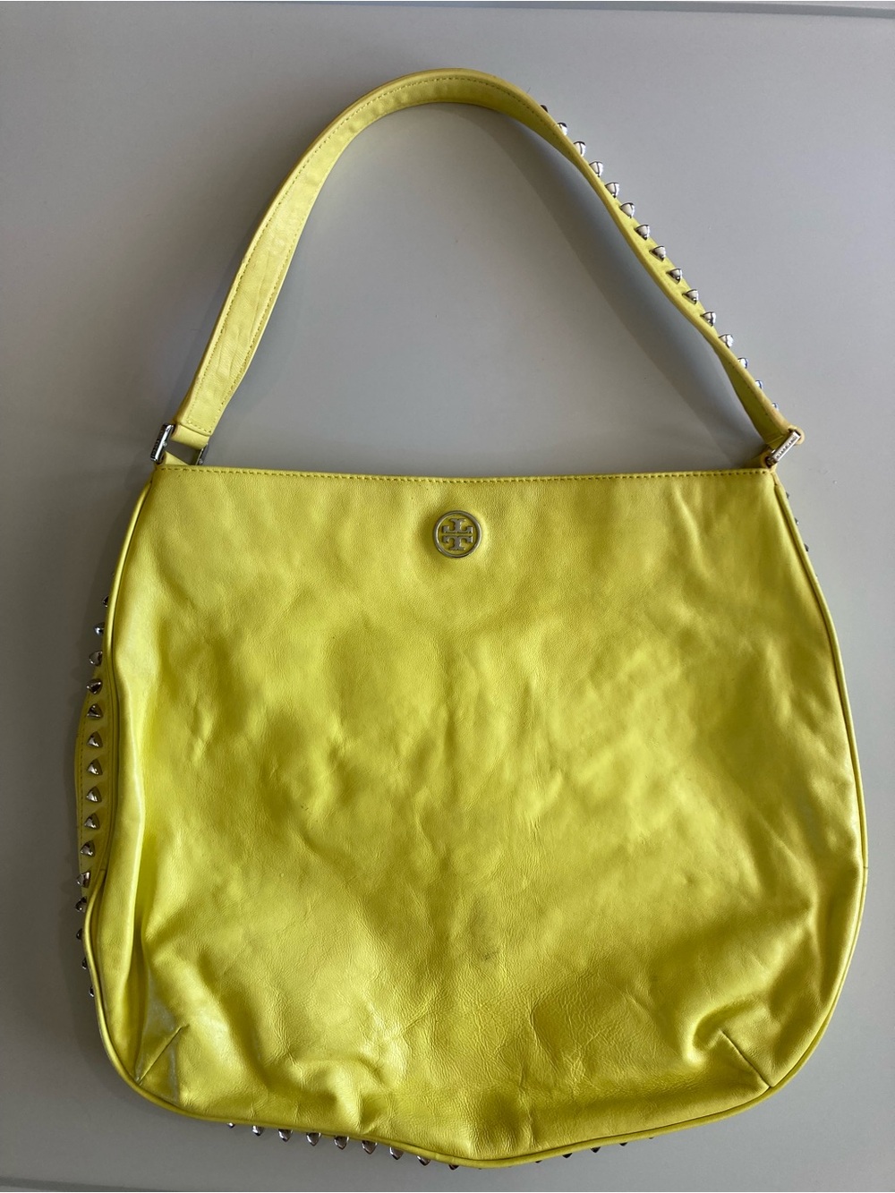 Tory Burch Pyramid Stud Citrus Handbag
